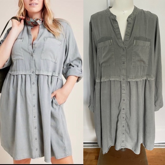 Anthropologie Dresses & Skirts - Anthropologie Cloth & Stone for AnthropologieLila Chambray Shirtdress Dress